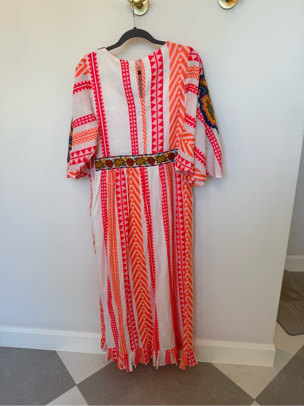 Farm Rio Embroidered Maxi Dress NWT - Picture 3 of 5